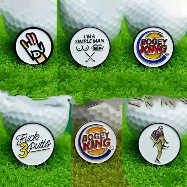 Enamel baking paint Golf Ball Marker