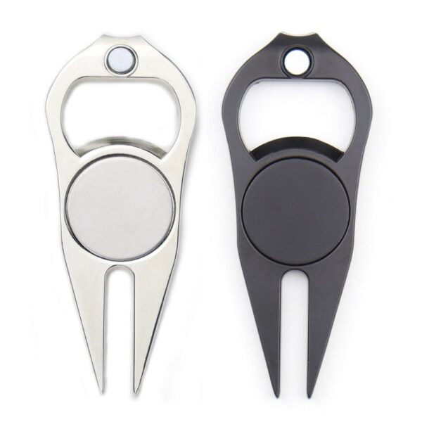 Golf Divot Tool With Blank Hat Clip